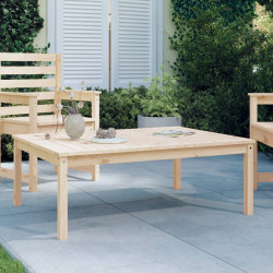 Stolik ogrodowy, 121x82,5x45 cm, lite drewno sosnowe