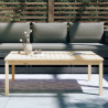 Stolik ogrodowy, 121x82,5x45 cm, lite drewno sosnowe