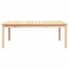 Stolik ogrodowy, 121x82,5x45 cm, lite drewno sosnowe
