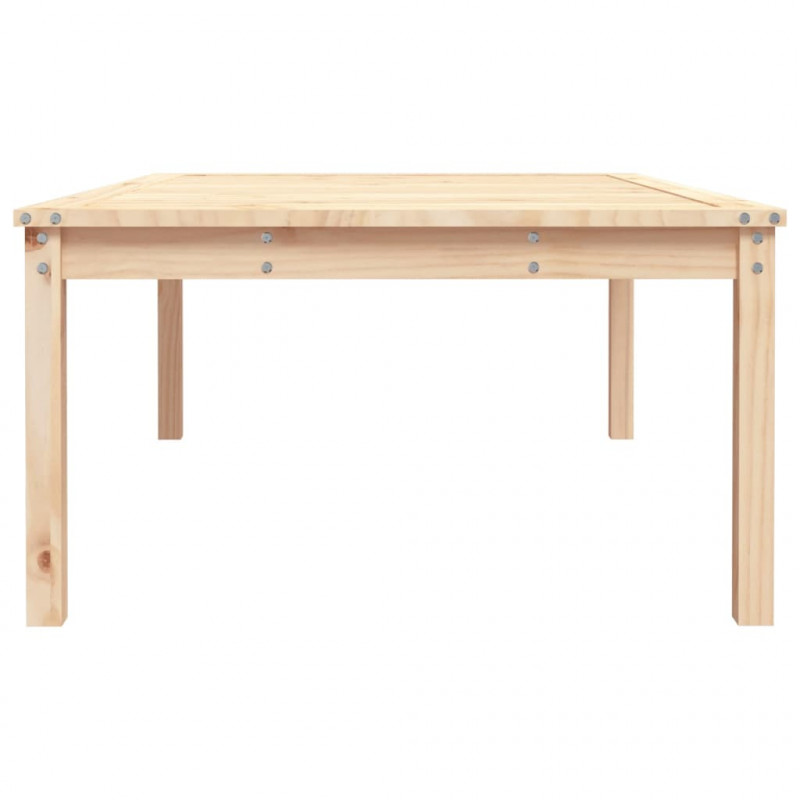 Stolik ogrodowy, 121x82,5x45 cm, lite drewno sosnowe