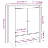 Szafka, 83x41,5x100 cm, lite drewno sosnowe