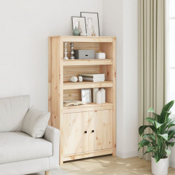Szafka, 80x35x154 cm, lite drewno sosnowe