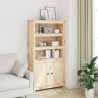 Szafka, 80x35x154 cm, lite drewno sosnowe