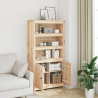 Szafka, 80x35x154 cm, lite drewno sosnowe