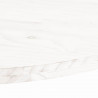 Blat stołu, biały, 110x55x2,5 cm, lite drewno sosnowe, owalny