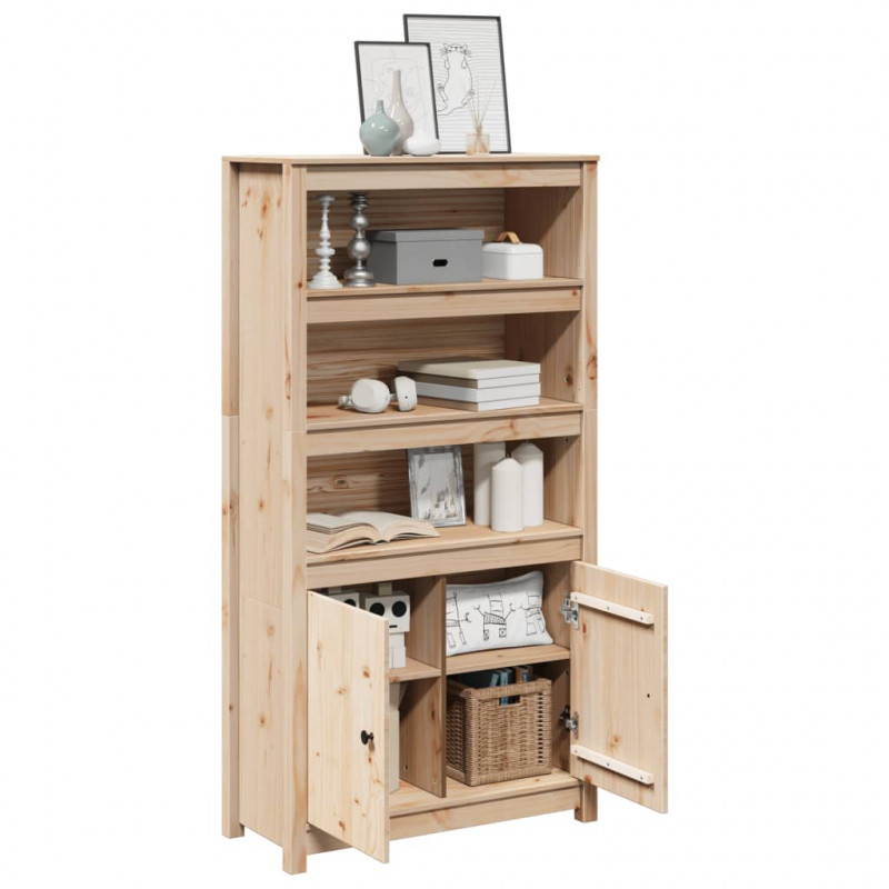 Szafka, 80x35x154 cm, lite drewno sosnowe