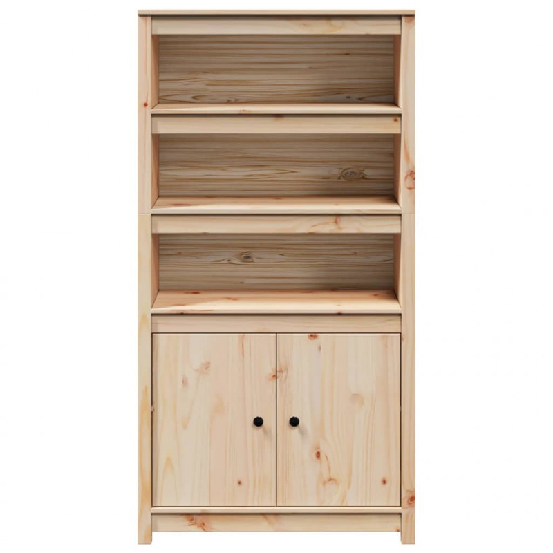 Szafka, 80x35x154 cm, lite drewno sosnowe
