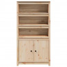 Szafka, 80x35x154 cm, lite drewno sosnowe