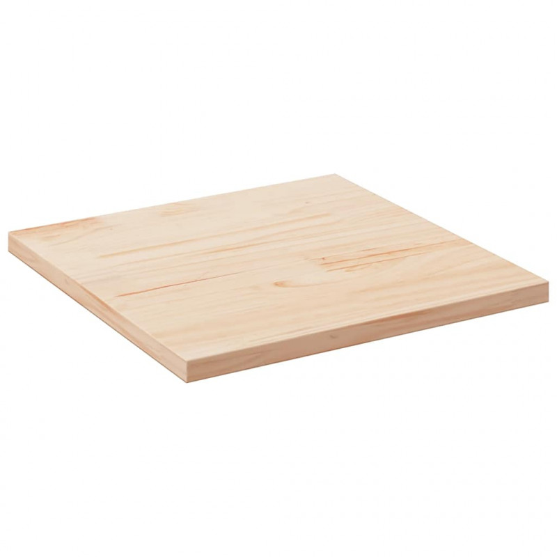 Blat stołu 70x70x2,5 cm, lite drewno sosnowe, kwadratowy