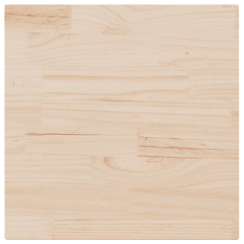 Blat stołu 70x70x2,5 cm, lite drewno sosnowe, kwadratowy
