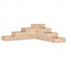 Donica ogrodowa 4-poziomowa 106x104,5x36 cm Drewno lite sosnowe