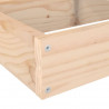 Donica ogrodowa 4-poziomowa 106x104,5x36 cm Drewno lite sosnowe