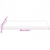 Blat biurka, 100x50x2,5 cm, lite drewno sosnowe