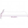 Blat biurka, 100x60x2,5 cm, lite drewno sosnowe
