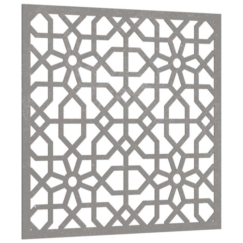 Ogrodowa dekoracja ścienna, 55x55 cm, stal kortenowska