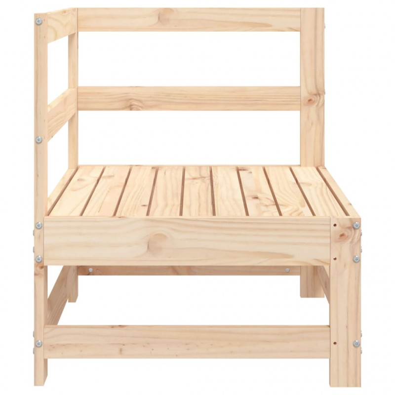 Ogrodowa sofa narożna, lite drewno sosnowe
