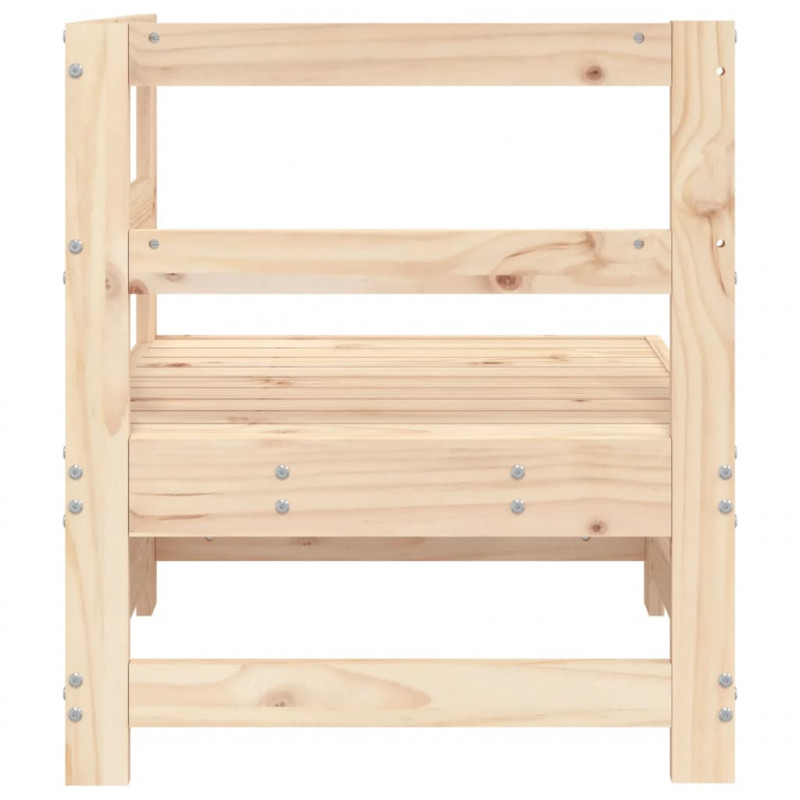 Ogrodowa sofa narożna, lite drewno sosnowe