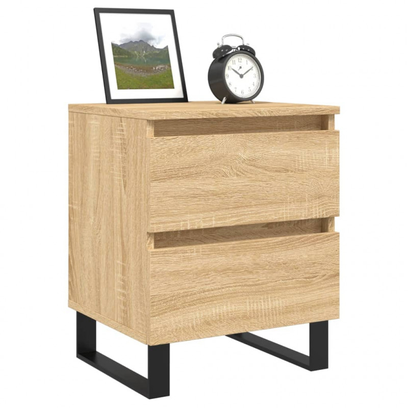 Szafka nocna, dąb sonoma, 40x35x50 cm, materiał drewnopochodny