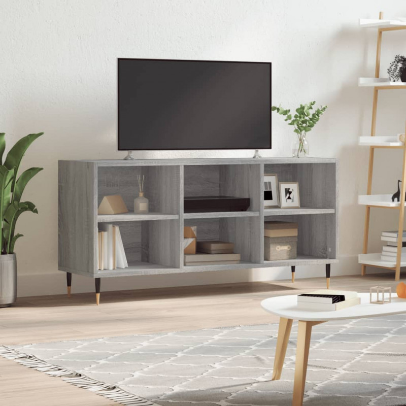 Szafka pod TV, szary dąb sonoma, 103,5x30x50 cm