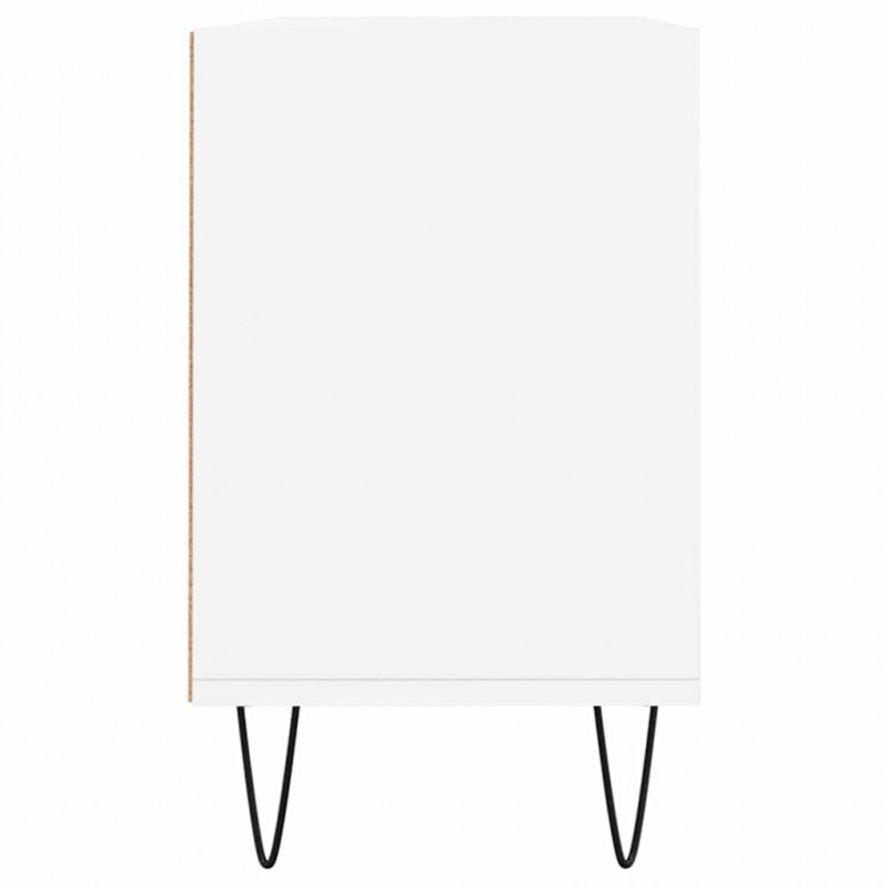 Szafka pod TV, biała, 103,5x30x50 cm, materiał drewnopochodny
