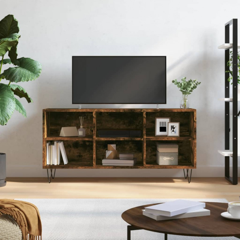 Szafka pod telewizor, przydymiony dąb, 103,5x30x50 cm
