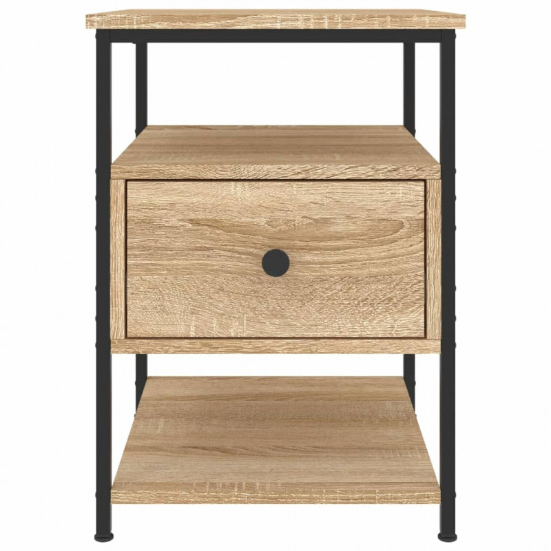 Szafka nocna, dąb sonoma, 40x42x56 cm, materiał drewnopochodny