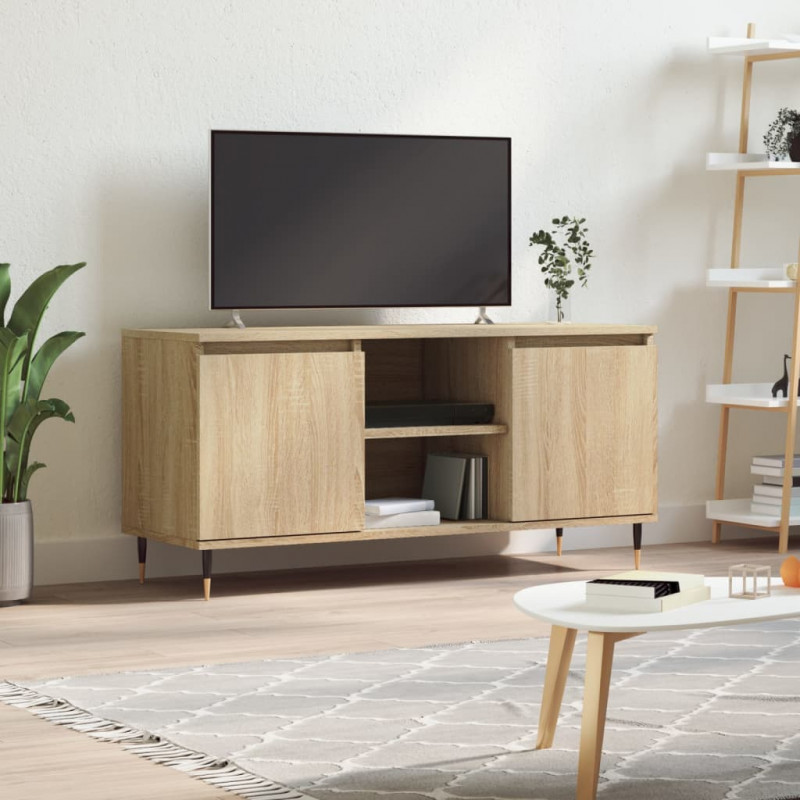 Szafka pod telewizor, dąb sonoma, 104x35x50 cm