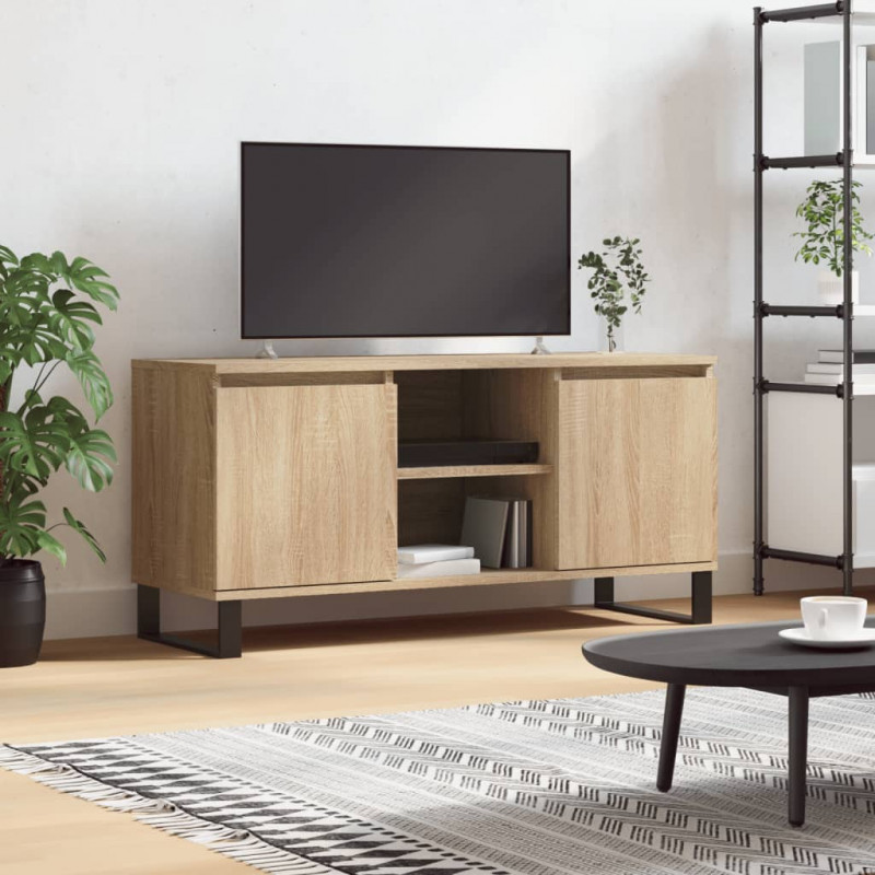 Szafka pod telewizor, dąb sonoma, 104x35x50 cm