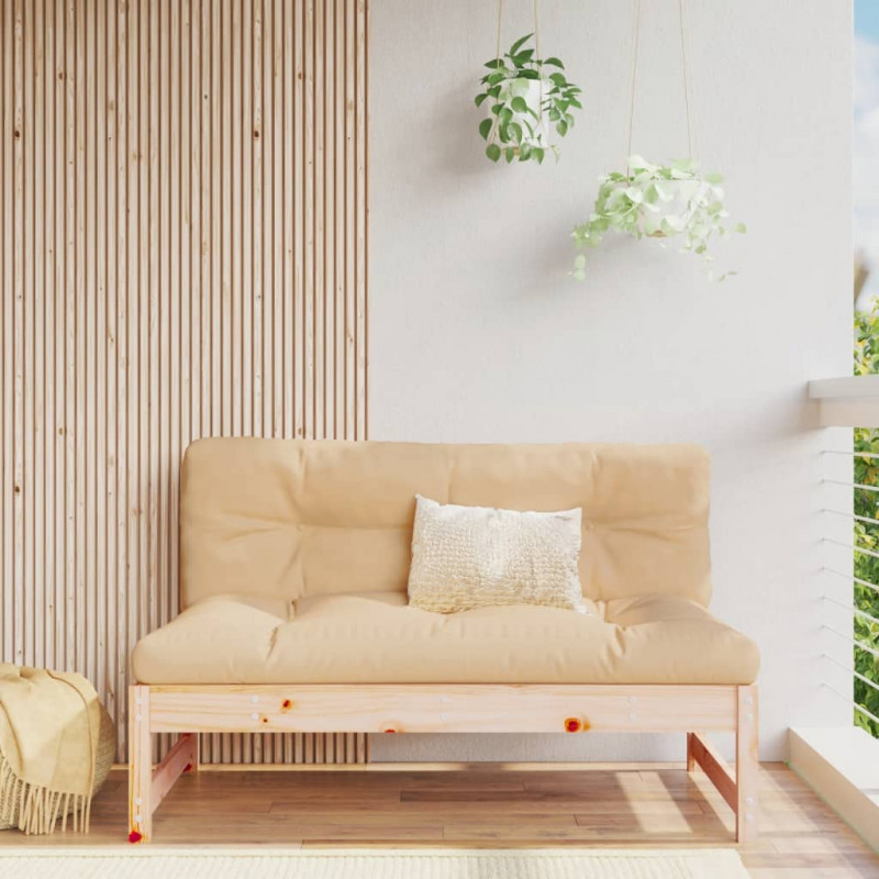 Sofa środkowa do ogrodu, 120x80 cm, lite drewno sosnowe