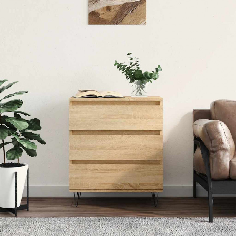 Komoda, dąb sonoma, 60x35x70 cm, materiał drewnopochodny