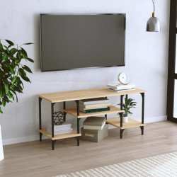 Szafka TV, dąb sonoma, 102x35x45,5 cm, materiał drewnopochodny