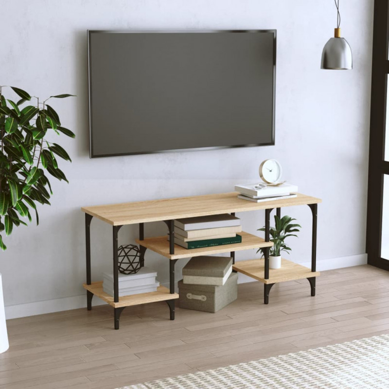 Szafka TV, dąb sonoma, 102x35x45,5 cm, materiał drewnopochodny