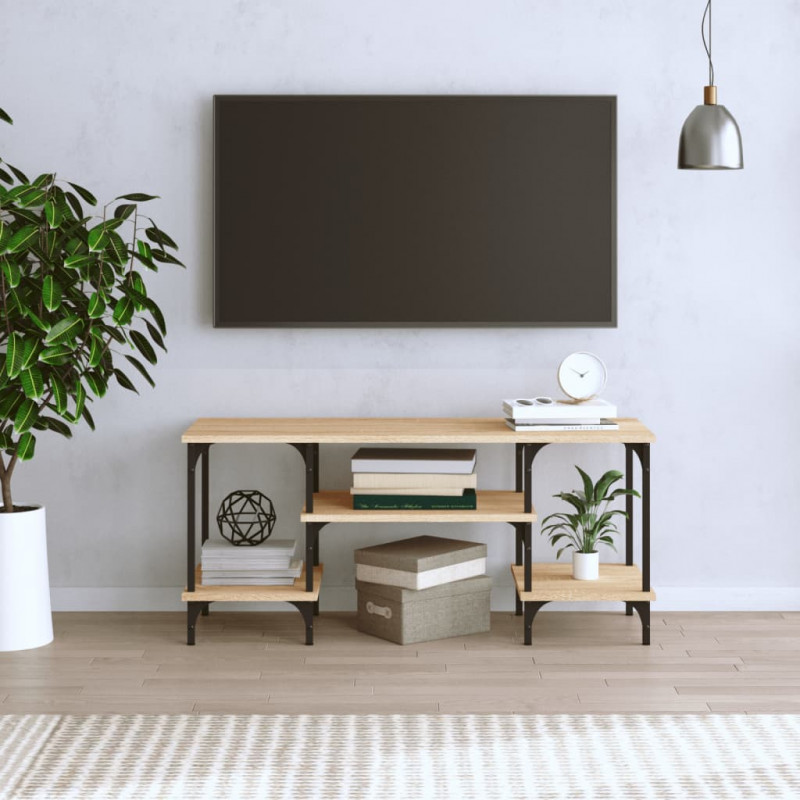 Szafka TV, dąb sonoma, 102x35x45,5 cm, materiał drewnopochodny