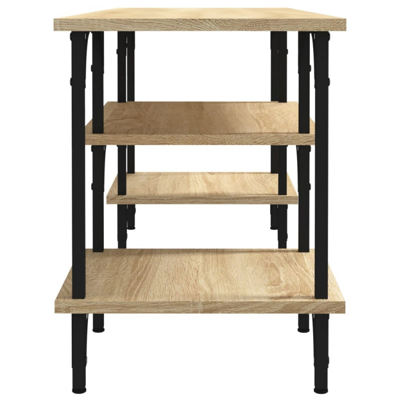 Szafka TV, dąb sonoma, 102x35x45,5 cm, materiał drewnopochodny