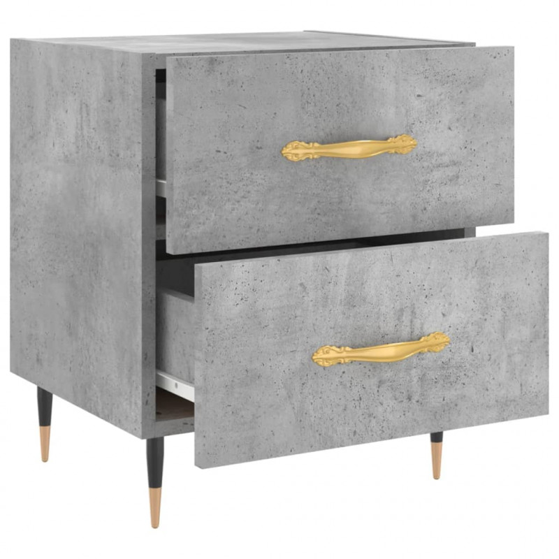 Szafka nocna, szarość betonu, 40x35x47,5 cm