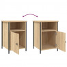 Szafka nocna, dąb sonoma, 40x42x60 cm, materiał drewnopochodny