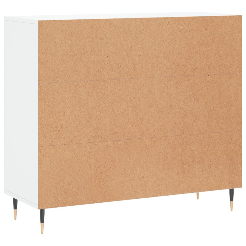 Szafka, biała, 90x34x80 cm, materiał drewnopochodny