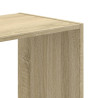 Regał, dąb sonoma, 102x32x102 cm, materiał drewnopochodny