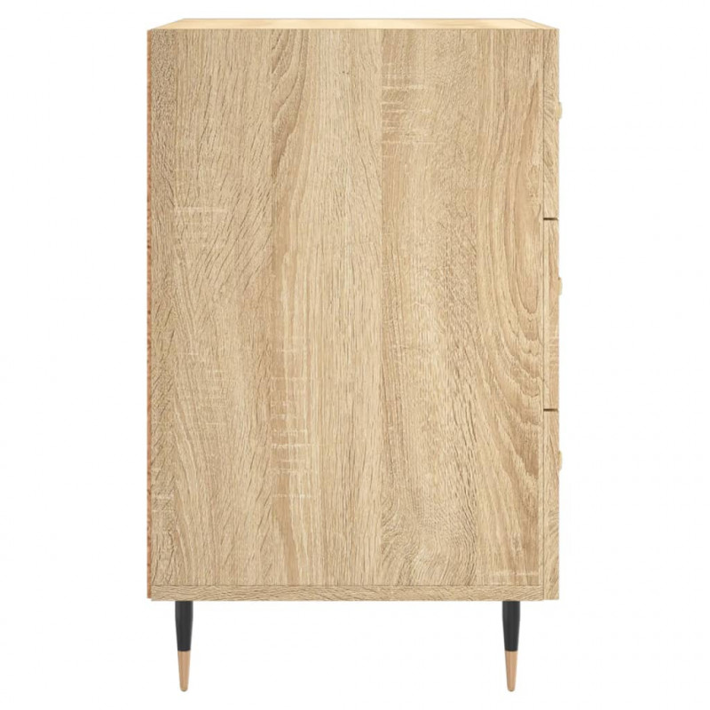 Szafka nocna, dąb sonoma, 40x40x66 cm, materiał drewnopochodny