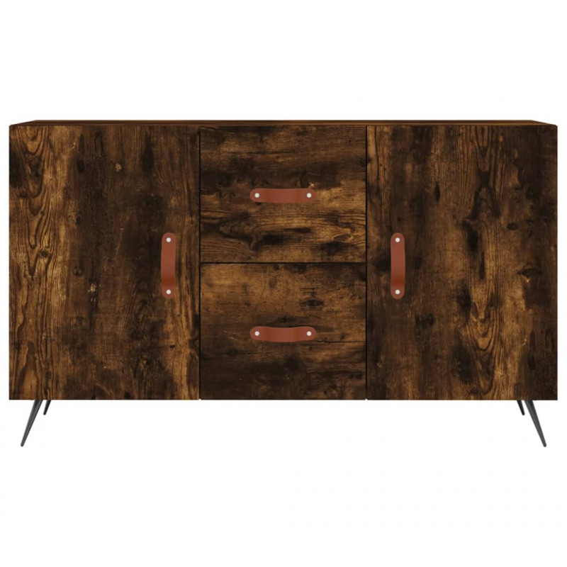 Komoda, przydymiony dąb, 100x36x60 cm, materiał drewnopochodny