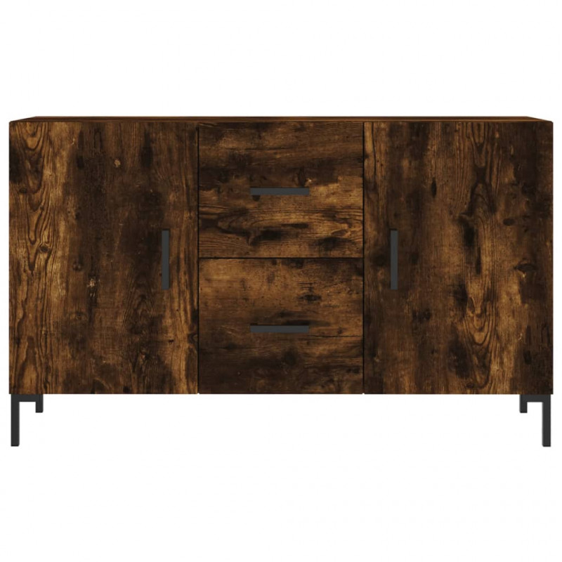 Komoda, przydymiony dąb, 100x36x60 cm, materiał drewnopochodny