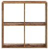 Regał, stare drewno, 68,5x32x68,5 cm, materiał drewnopochodny