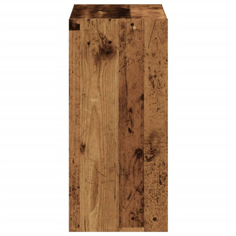Regał, stare drewno, 68,5x32x68,5 cm, materiał drewnopochodny