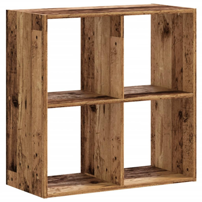 Regał, stare drewno, 68,5x32x68,5 cm, materiał drewnopochodny