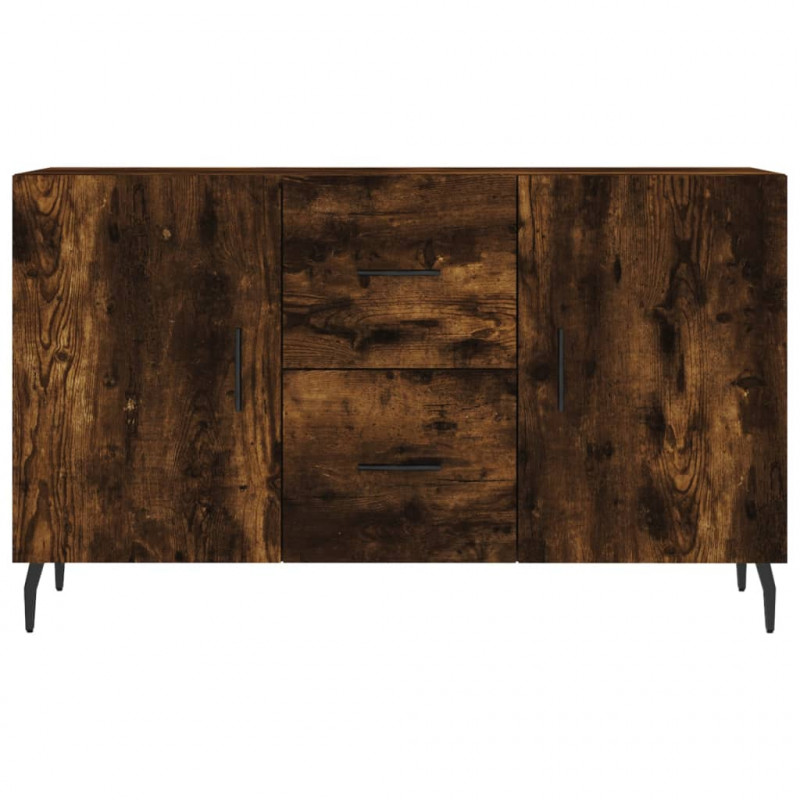 Komoda, przydymiony dąb, 100x36x60 cm, materiał drewnopochodny