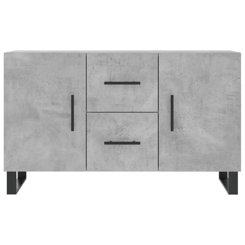 Komoda, szarość betonu, 100x36x60 cm, materiał drewnopochodny