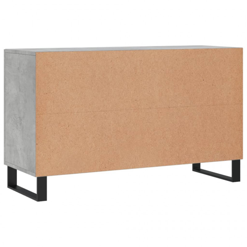 Komoda, szarość betonu, 100x36x60 cm, materiał drewnopochodny