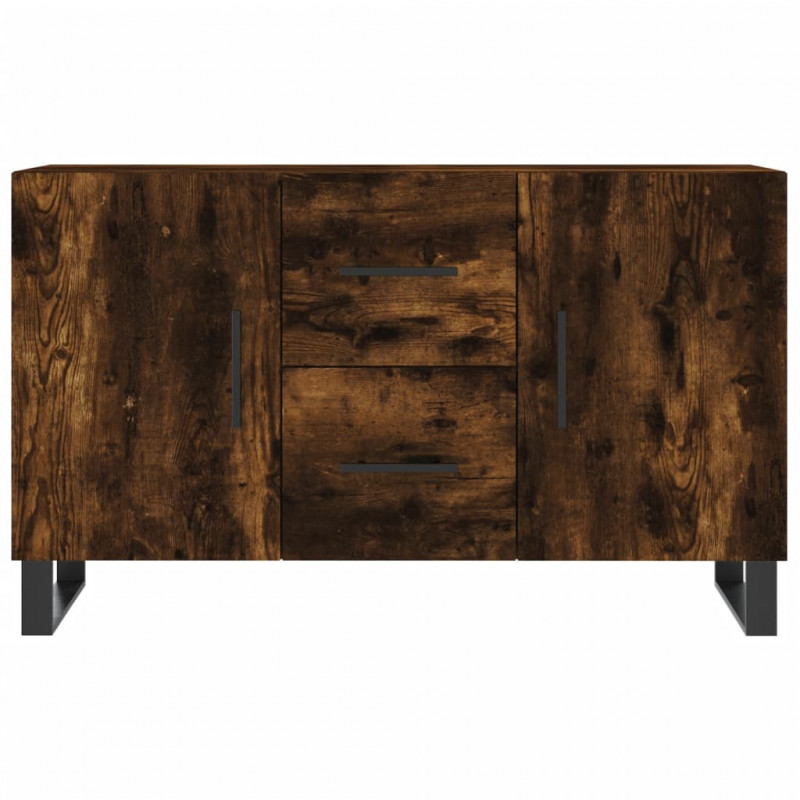 Komoda, przydymiony dąb, 100x36x60 cm, materiał drewnopochodny