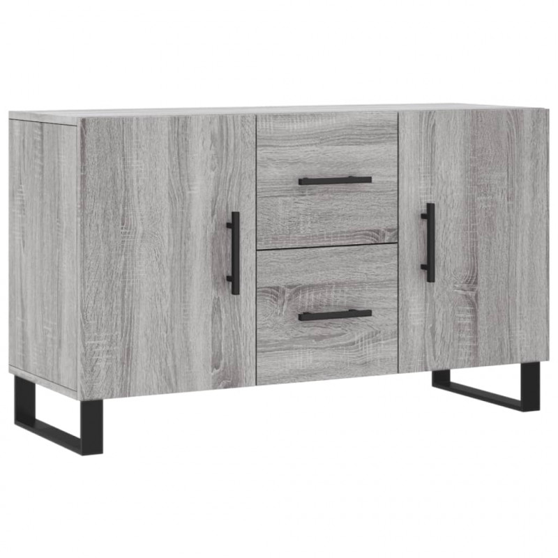 Komoda, szary dąb sonoma, 100x36x60 cm, materiał drewnopochodny