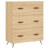 Komoda, dąb sonoma, 69,5x34x90 cm, materiał drewnopochodny